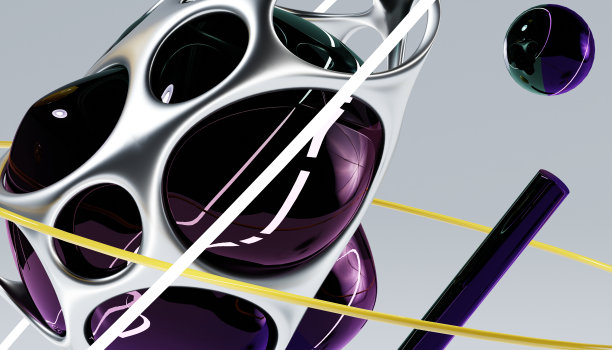 飞翔的抽象人物。布织物梯度波抽象背景。彩虹玻璃波纹表面。液体表面，波纹，反射。3d渲染插图。图片下载