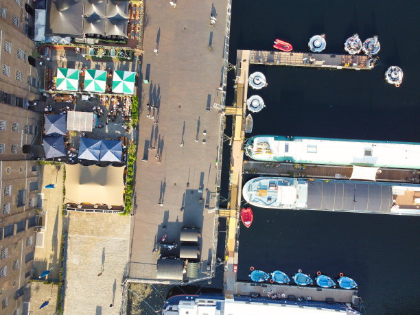 英国伦敦市中心鸟瞰图图片下载