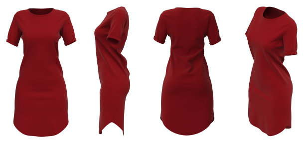 休闲服装。孤立。格纹短裙图片下载