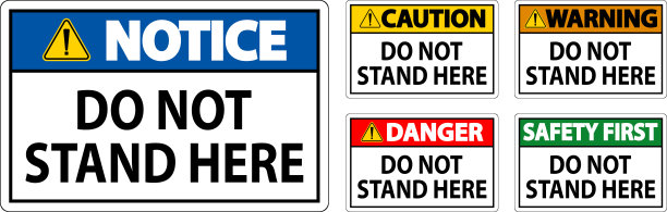 危险标志不要站在白色背景上图片下载