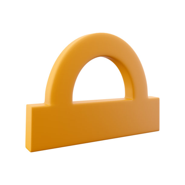 3D渲染半盘量角器度数尺3D插图渲染图标可编辑隔离。3D渲染半盘量角器度数尺图片下载