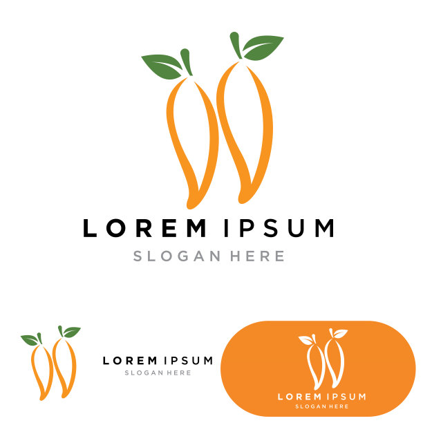 芒果水果标志矢量插图设计模板。芒果扁平的风格。芒果图标。芒果和健康水果设计，现代风格。矢量图图片下载