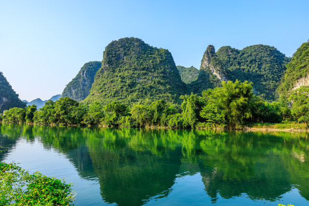 桂林喀斯特山水景观图片下载