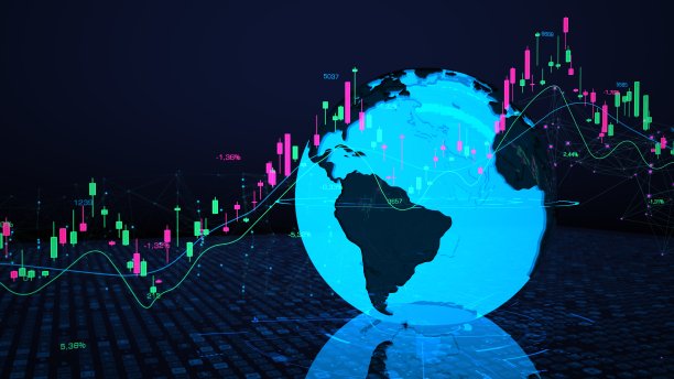 烛台图表数字世界图片下载