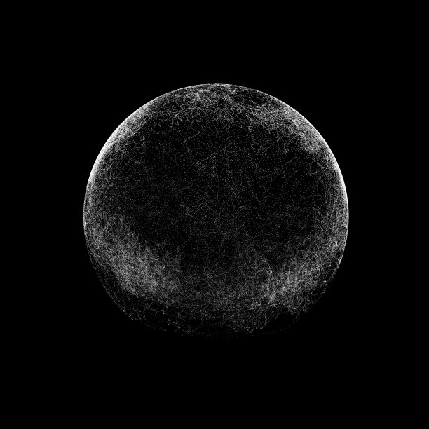 带有粒子和线条的抽象科幻球体。技术网络连接世界。未来的插图。全球数字连接ai。三维线框几何球体。3 d渲染。图片下载