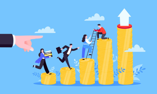 商业导师帮助改善职业和金钱堆栈增长。图片下载