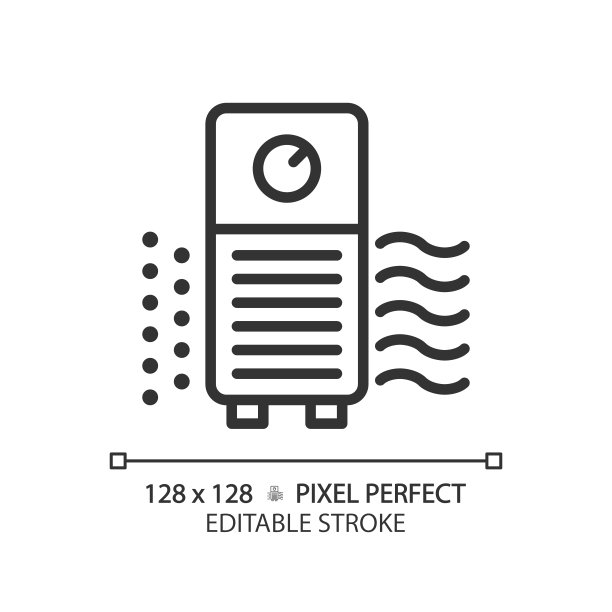 空气净化器线性图标图片下载