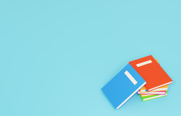 堆叠书籍的3D图像图片下载