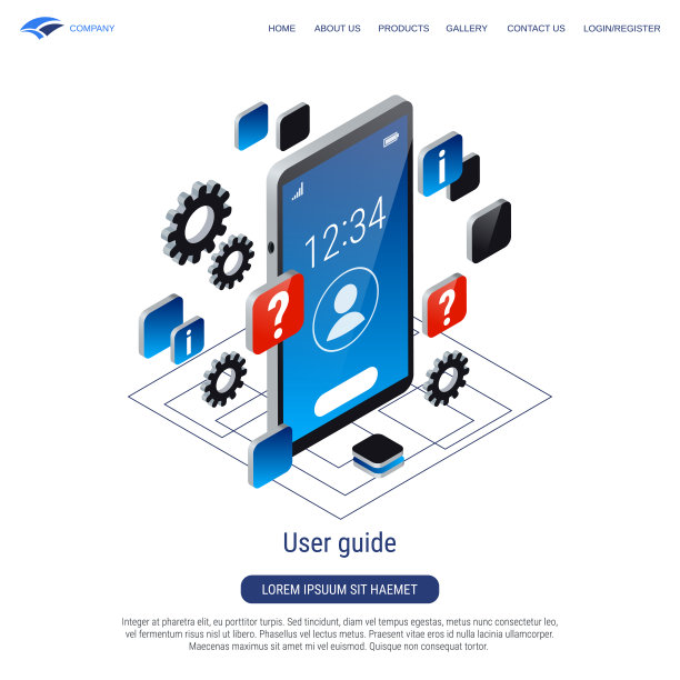 用户指南矢量概念图片下载