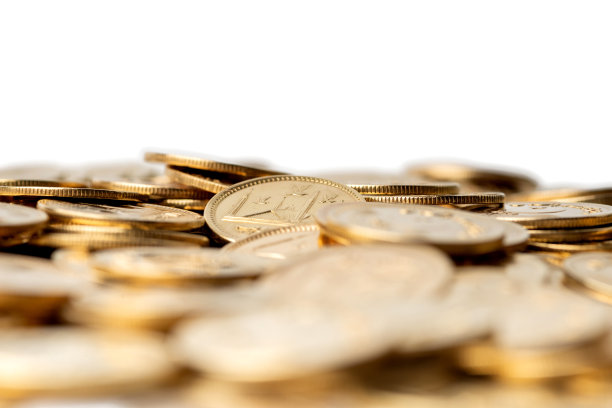 成堆的巴基斯坦金币象征着财富和繁荣图片下载