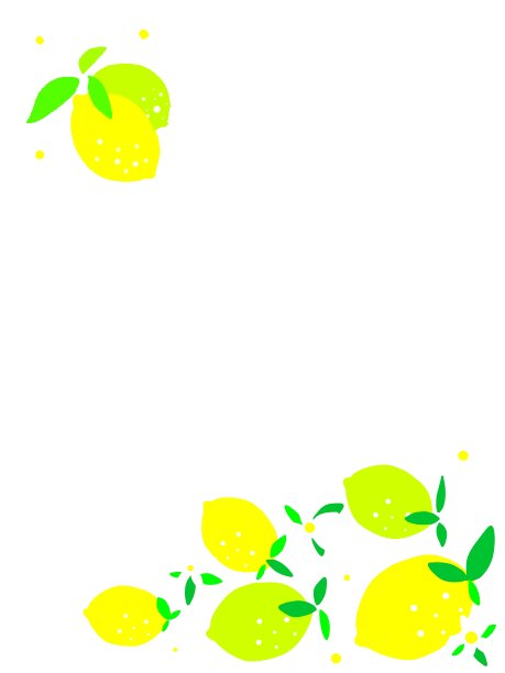 背景插图与复制空间可爱的柠檬图片下载
