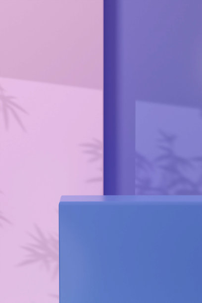 鲜艳的讲台展台几何场景产品展示图片下载