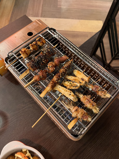 烤鸡肉串图片下载