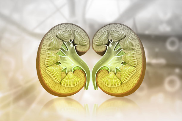 人体肾脏横切面解剖图片下载