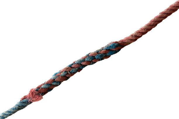 两根不同的绳子通过刺绣的方式连接在一起图片下载