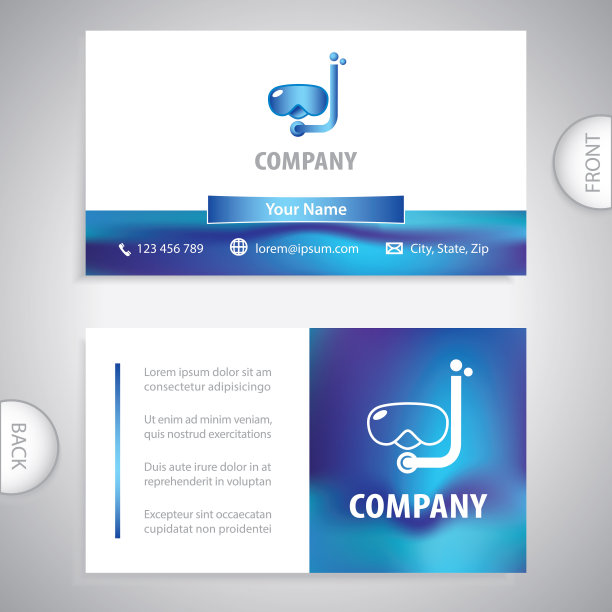 名片-水肺潜水-乘船旅行-公司介绍图片下载