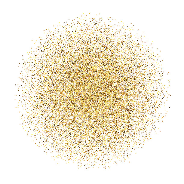 金色的五彩纸屑苍白。发光的星点闪烁的背景。金点圆堆。闪亮的半色调纹理。圣诞装饰元素的邀请，横幅。矢量图图片下载
