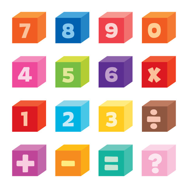 五颜六色的儿童游戏块图片下载