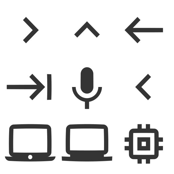 一组9个图标硬件。创意商业解决方案图标集。款式时髦。线性符号集。图片下载