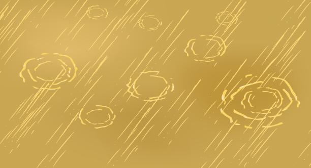 秋水坑滴雨。美丽的壁纸横幅，海报上的秋天的主题。大气自然图片下载