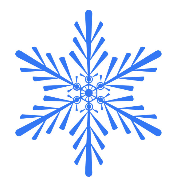 雪花孤立在白色的背景上。抽象的插图。图片下载