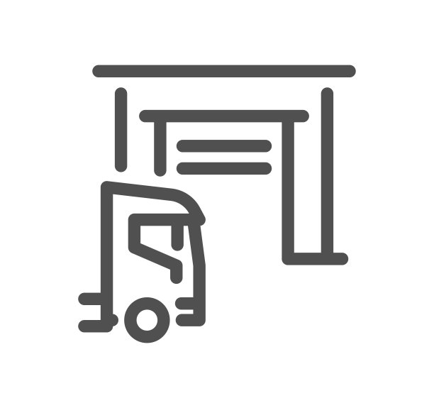 卡车物流相关图标。图片下载