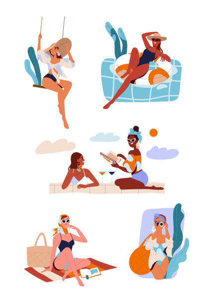 女孩们在度假图片下载