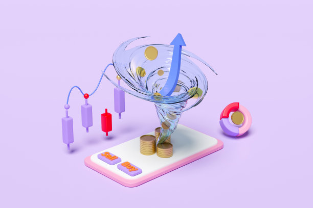 手机，智能手机与图表和图形，分析业务财务数据，在线营销，堆硬币，绕口令孤立的紫色背景。3d插图或3d渲染图片下载