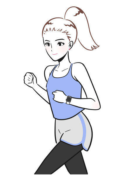 女人跑。图片下载