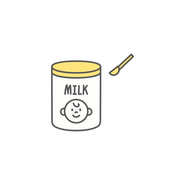 矢量说明奶粉的婴儿图片下载