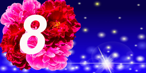 3月8日国际妇女节的卡片或横幅。可以用作传单，3d插图图片下载