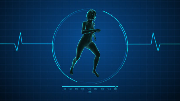 插图一个健康的跑步女人图片下载