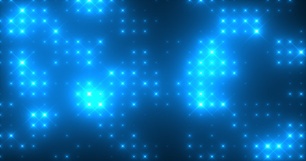 抽象循环发光黄橙亮迪斯科墙与灯泡抽象的背景图片下载