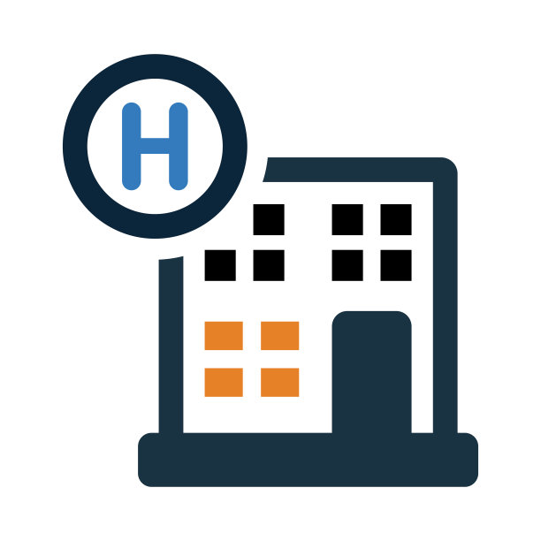 医院，商业，建筑，度假村，酒店图标图片下载