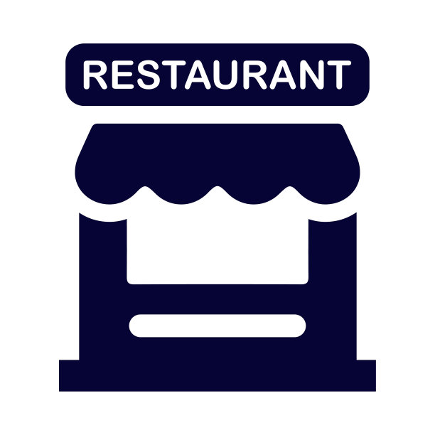 餐厅，建筑，餐厅建筑图标图片下载