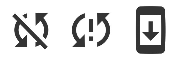 一组3个图标通知。线图标集合。款式时髦。线性图标集。图片下载