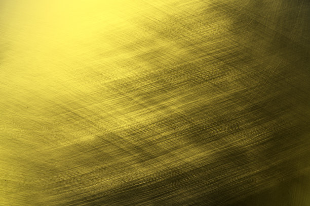 光泽金黄的金属墙面纹理背景，金色花纹图片下载