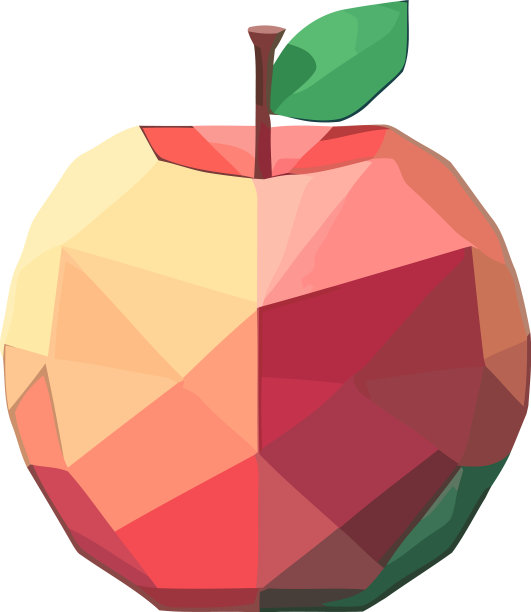 鲜苹果几何形状图片下载