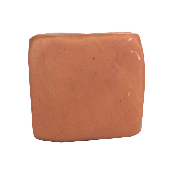 橡皮泥棕色方形孤立在白色背景单一图片下载
