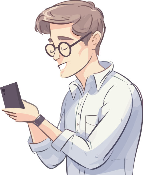 拿着智能手机的商人正在发短信图片下载