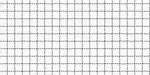 窗玻璃格子黑白无缝图案，窄虚线和纹理图片下载