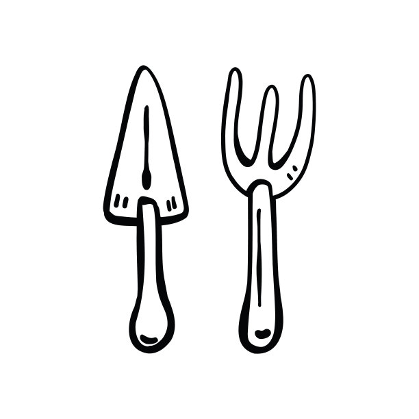 涂鸦矢量插图的花园工具。图片下载