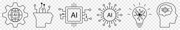 人工智能图标集图片下载