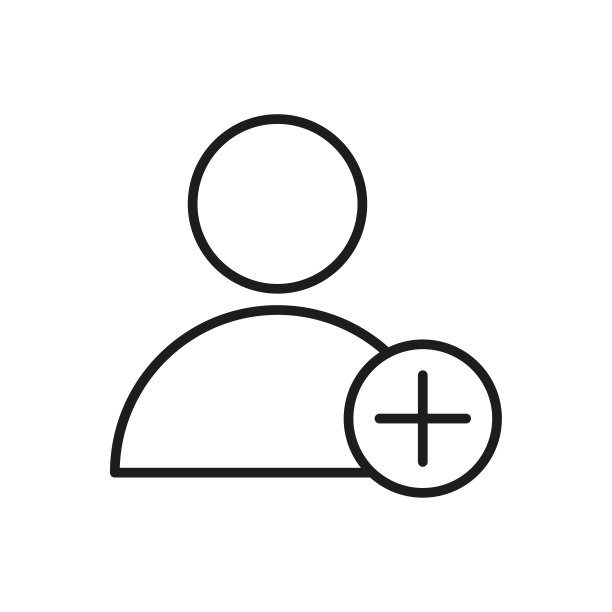 添加好友图标。矢量插图。股票的形象。图片下载
