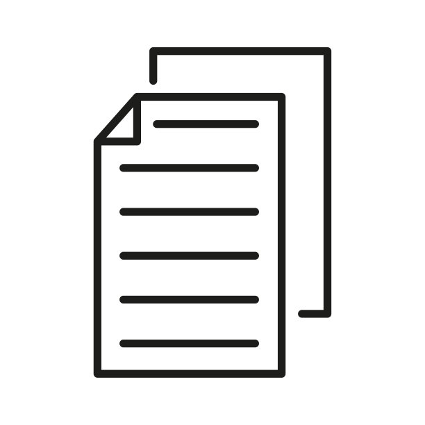 文档图标，网页和应用程序的文件副本图标，矢量图图片下载