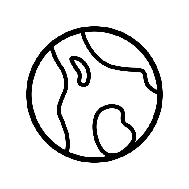 世界行星图标。矢量插图。股票的形象。图片下载