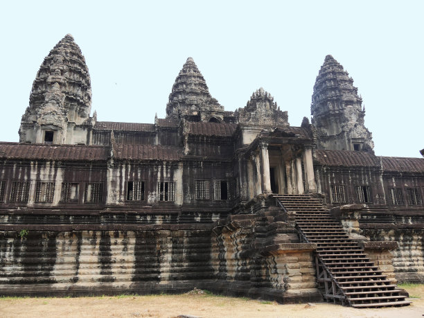 吴哥窟寺，暹粒省，吴哥寺群遗址于1192年被联合国教科文组织列为世界遗产，建于十二世纪，柬埔寨图片下载