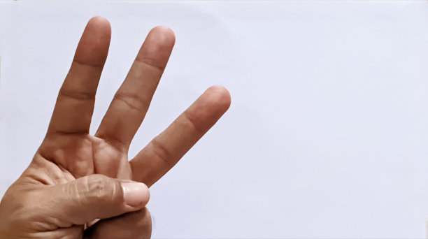 用手指表示数字3图片下载