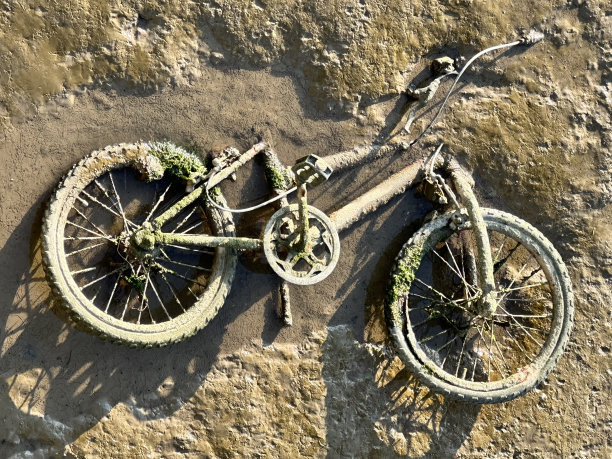 废弃的自行车图片下载