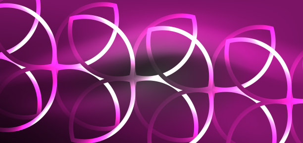 霓虹激光线，圆，波抽象图片下载